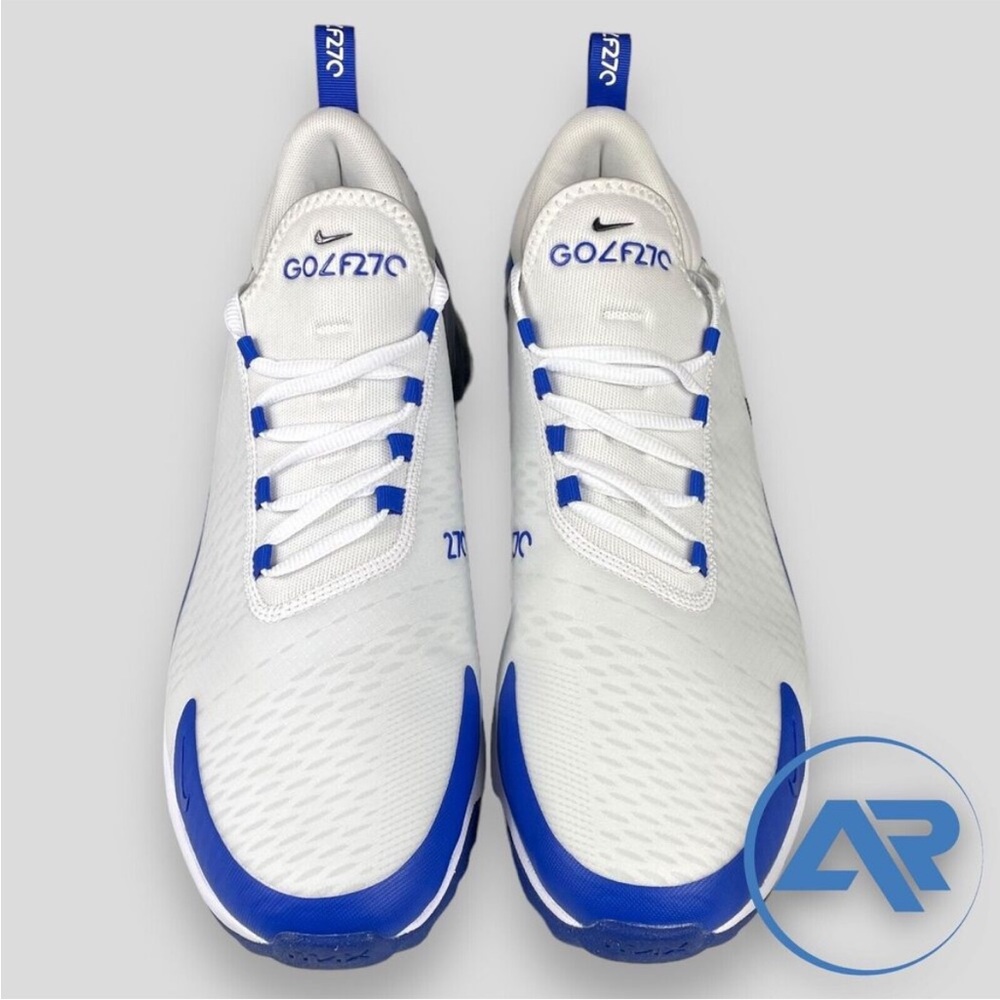 NEW Nike Air Max 270 G Golf White Racer Blue CK6483-106 - Picture 2 of 5